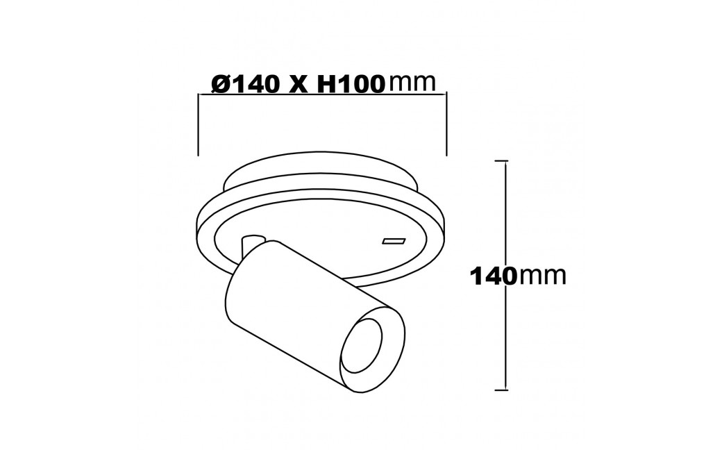 Light Prestige Spot Parma 1 1xGU10 + 1xLED CCT biały LP-0612/1WS WH