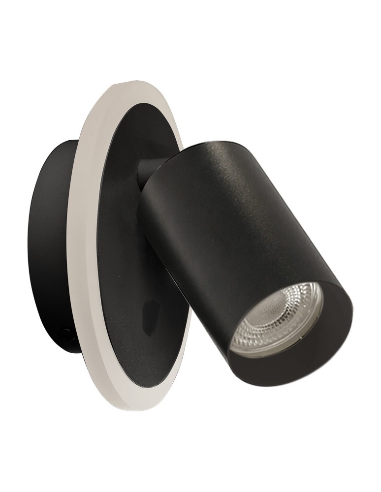 Adjustable wall lamps - Light Prestige Spot Parma 1 1xGU10 + 1xLED CCT black LP-0612/1WS BK - product kolory-swiatla.pl 5