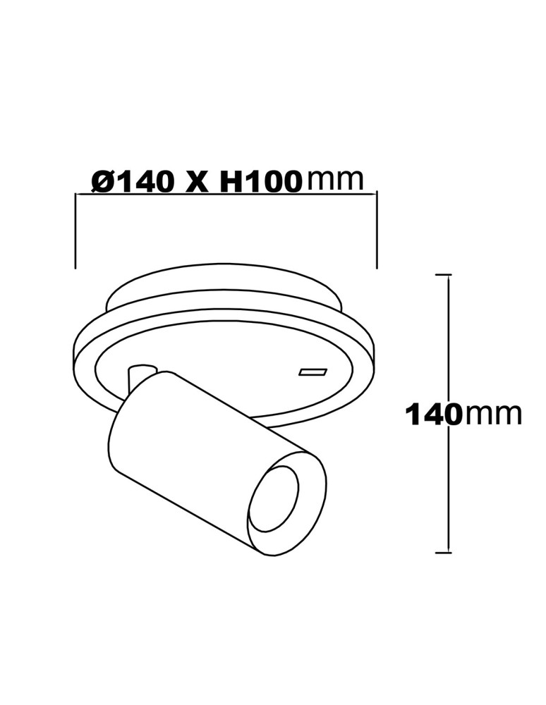 Adjustable wall lamps - Light Prestige Spot Parma 1 1xGU10 + 1xLED CCT black LP-0612/1WS BK - product kolory-swiatla.pl 10