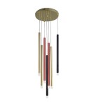 Pendant tube lamps - Light Prestige Lungo pendant lamp 7xG9 mix color LP-894/7P MIXED - product 1