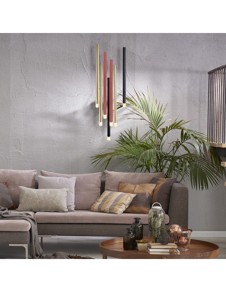 Pendant tube lamps - Light Prestige Lungo pendant lamp 7xG9 mix color LP-894/7P MIXED - product kolory-swiatla.pl 3