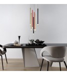 Pendant tube lamps - Light Prestige Lungo pendant lamp 7xG9 mix color LP-894/7P MIXED - product 4