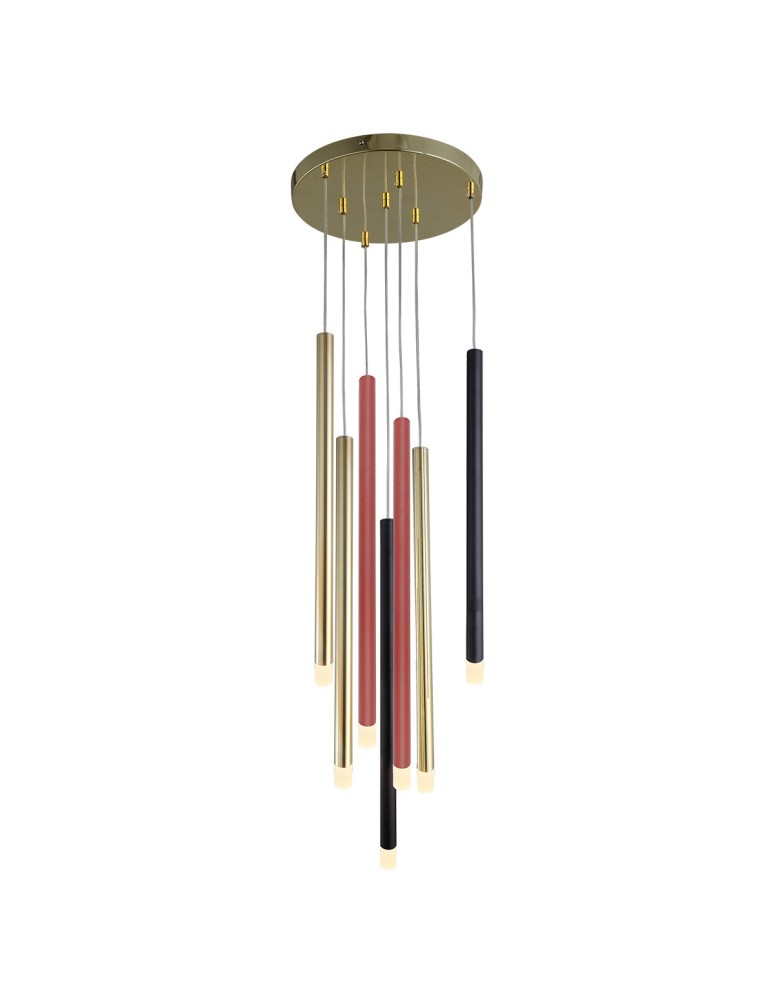 Pendant tube lamps - Light Prestige Lungo pendant lamp 7xG9 mix color LP-894/7P MIXED - product kolory-swiatla.pl 5