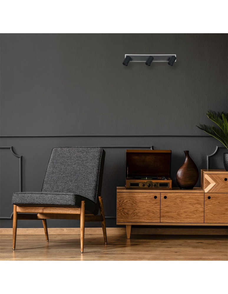 Adjustable ceiling lamps - spots - Light Prestige Spot Parma 3 3xGU10 + 1xLED CCT black LP-0612/3WS BK - product kolory-swiatla.pl 3