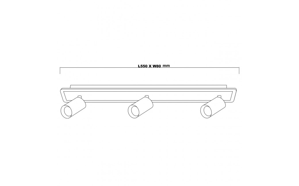 Light Prestige Spot Parma 3 3xGU10 + 1xLED CCT czarny LP-0612/3WS BK