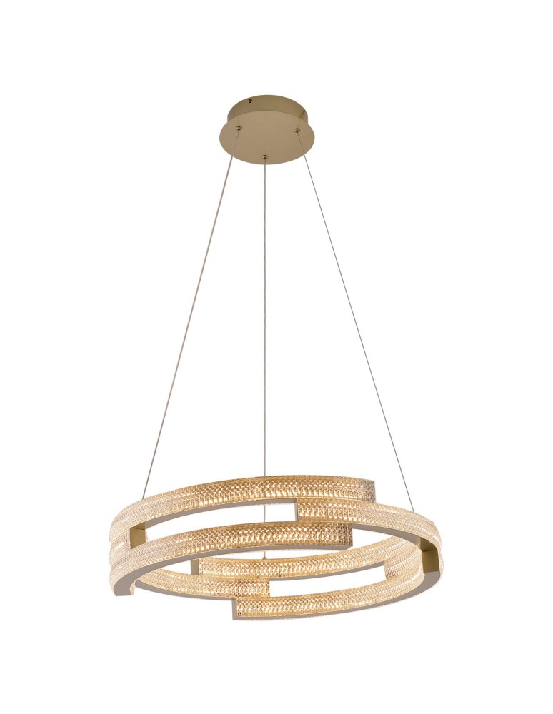 Glamour pendant lamps - Light Prestige Tarja LED CCT gold pendant lamp LP-1810/1P GD - product kolory-swiatla.pl 1
