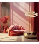 Glamour pendant lamps - Light Prestige Tarja LED CCT gold pendant lamp LP-1810/1P GD - product 4