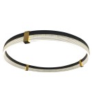 Pendant lamps circles - Light Prestige Plum 1 LED CCT medium black pendant lamp LP-0407/1P M BK Triangle. - product 5