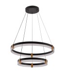 Pendant lamps circles - Light Prestige Plum 2 LED CCT pendant lamp black LP-0407/2P BK - product 1