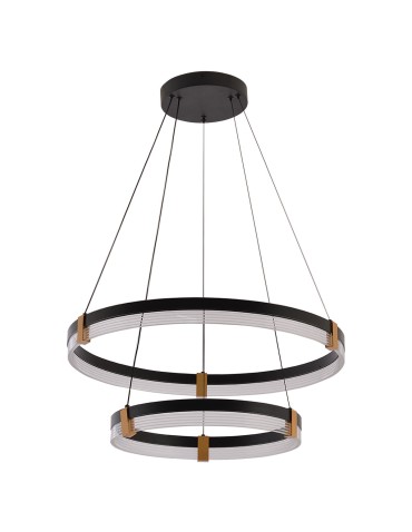 Light Prestige Plum 2 LED CCT pendant lamp black LP-0407/2P BK