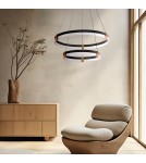 Pendant lamps circles - Light Prestige Plum 2 LED CCT pendant lamp black LP-0407/2P BK - product 2