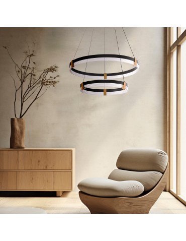 Light Prestige Lampa wisząca Plum 2 LED CCT czarna LP-0407/2P BK - produkt 2