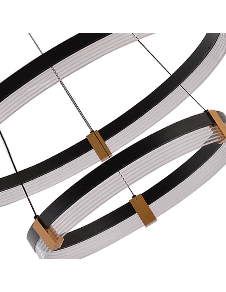 Pendant lamps circles - Light Prestige Plum 2 LED CCT pendant lamp black LP-0407/2P BK - product kolory-swiatla.pl 7