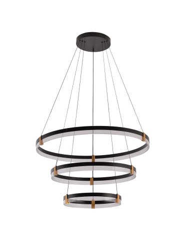 Light Prestige Plum 3 LED CCT pendant lamp black LP-0407/3P BK