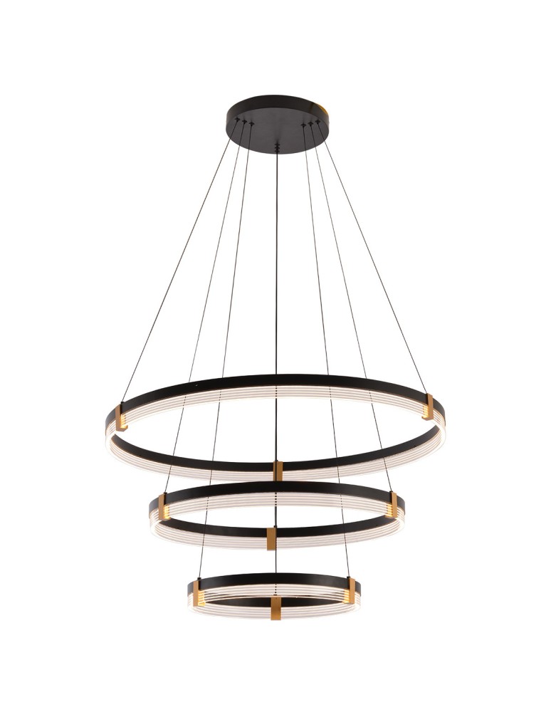 Pendant lamps circles - Light Prestige Plum 3 LED CCT pendant lamp black LP-0407/3P BK - product kolory-swiatla.pl 4