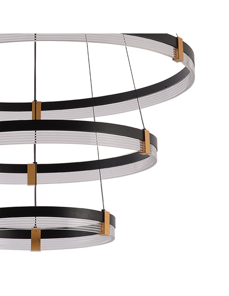 Pendant lamps circles - Light Prestige Plum 3 LED CCT pendant lamp black LP-0407/3P BK - product kolory-swiatla.pl 5