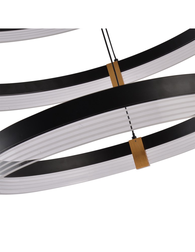 Pendant lamps circles - Light Prestige Plum 3 LED CCT pendant lamp black LP-0407/3P BK - product kolory-swiatla.pl 6