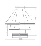 Pendant lamps circles - Light Prestige Plum 3 LED CCT pendant lamp black LP-0407/3P BK - product 8