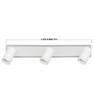 Adjustable ceiling lamps - spots - Light Prestige Spot Parma 3 3xGU10 + 1xLED CCT white LP-0612/3WS WH - product 10