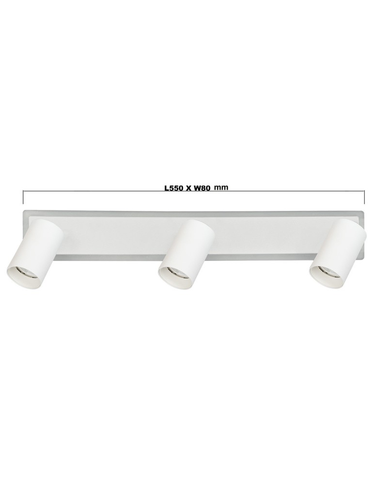 Adjustable ceiling lamps - spots - Light Prestige Spot Parma 3 3xGU10 + 1xLED CCT white LP-0612/3WS WH - product kolory-swiatla.pl 10