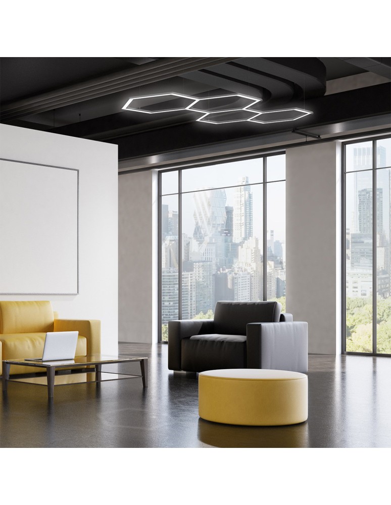 LED light lines - Light Prestige Plafond Geometric System 2 LED LP-0109/2C 4K. - product kolory-swiatla.pl 4
