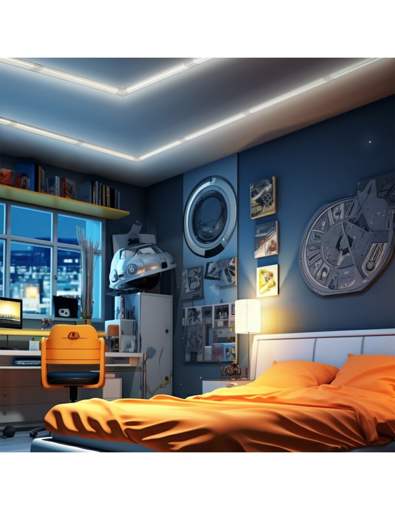 LED light lines - Light Prestige Plafond Geometric System 5 LED LP-0109/5C 4K. - product kolory-swiatla.pl 7