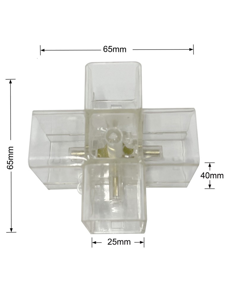 LED light lines - Light Prestige Geometric System connector X LP-0109 connector X - product kolory-swiatla.pl 3