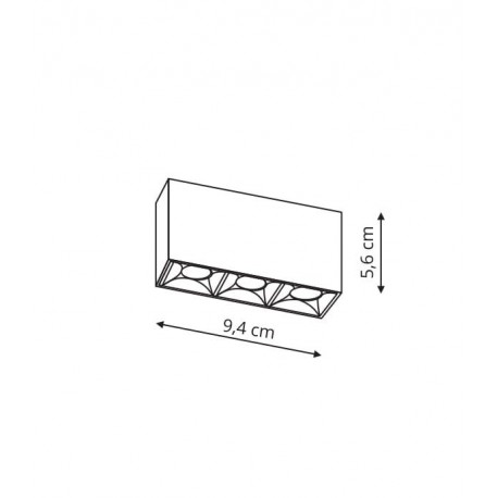 Light Prestige Reflektor Star Magnetic 3xLED czarny 4000K LP-556-1-MAG-BK