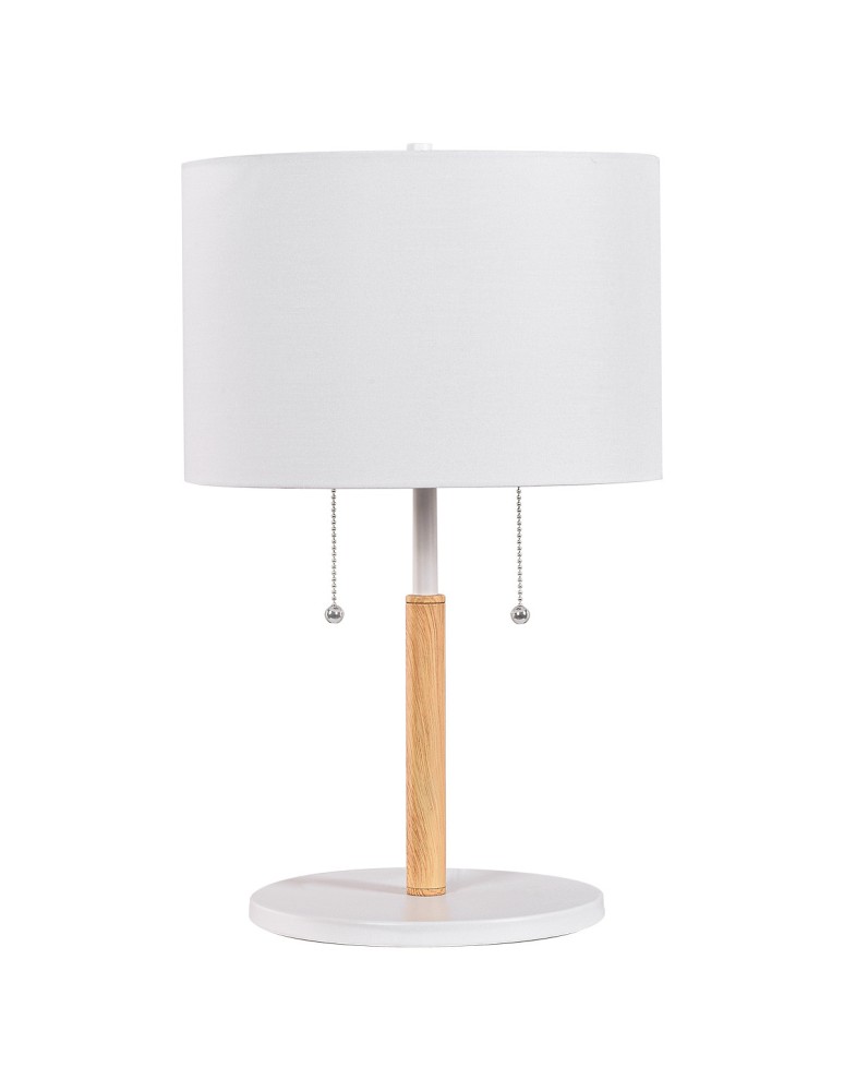 Table lamps with lampshade - Light Prestige Fogo table white LP-0304/2T WH - product kolory-swiatla.pl 1