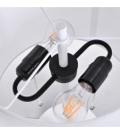Table lamps with lampshade - Light Prestige Fogo table white LP-0304/2T WH - product 6