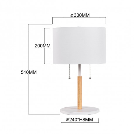 Light Prestige Fogo stołowa biała LP-0304/2T WH