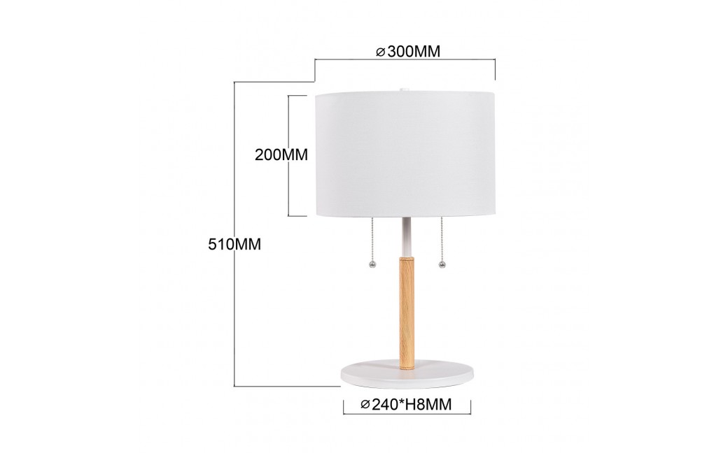 Light Prestige Fogo stołowa biała LP-0304/2T WH