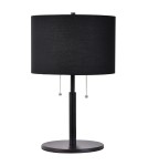 Table lamps with lampshade - Light Prestige Fogo table black LP-0304/2T BK - product 1