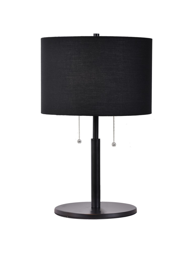 Table lamps with lampshade - Light Prestige Fogo table black LP-0304/2T BK - product kolory-swiatla.pl 1