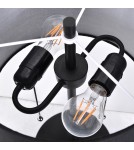Table lamps with lampshade - Light Prestige Fogo table black LP-0304/2T BK - product 8