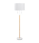 Floor lamps with lampshade - Light Prestige Fogo floor lamp white LP-0304/2F WH - product 1