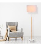 Floor lamps with lampshade - Light Prestige Fogo floor lamp white LP-0304/2F WH - product 2
