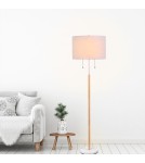 Floor lamps with lampshade - Light Prestige Fogo floor lamp white LP-0304/2F WH - product 3