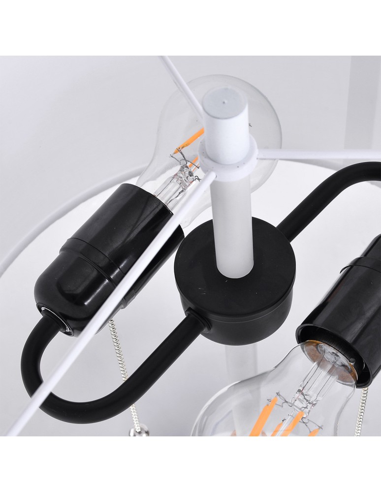 Floor lamps with lampshade - Light Prestige Fogo floor lamp white LP-0304/2F WH - product kolory-swiatla.pl 7