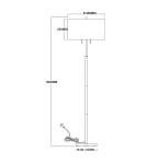 Floor lamps with lampshade - Light Prestige Fogo floor lamp white LP-0304/2F WH - product 9