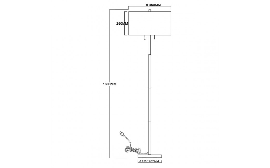 Light Prestige Fogo podłogowa biała LP-0304/2F WH