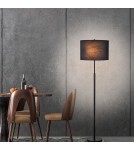 Floor lamps with lampshade - Light Prestige Fogo floor lamp black LP-0304/2F BK - product 4
