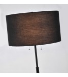 Floor lamps with lampshade - Light Prestige Fogo floor lamp black LP-0304/2F BK - product 6