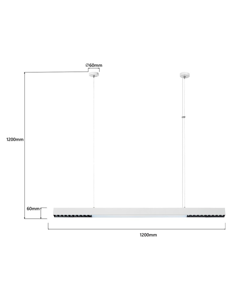 Pendant lamps over desk - Light Prestige Cali pendant lamp L white Smart LP-1301/1P L WH Smart - product kolory-swiatla.pl 8