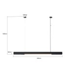 Pendant lamps over desk - Light Prestige Cali pendant lamp L black Smart LP-1301/1P L BK Smart - product 8