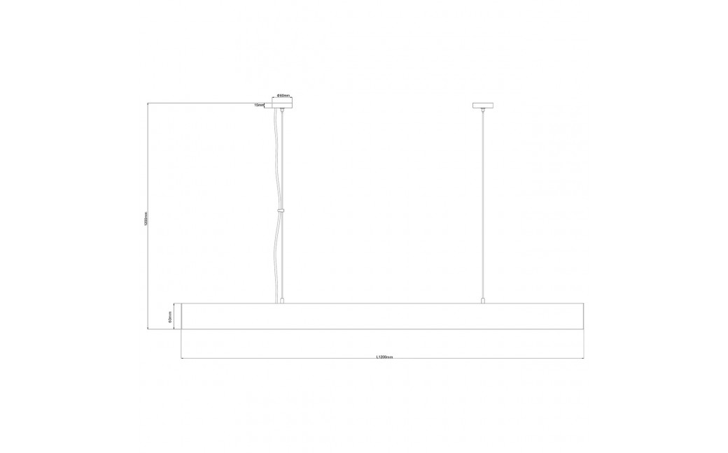 Light Prestige Cali lampa wisząca L czarna Smart LP-1301/1P L BK Smart