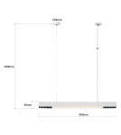 Pendant lamps over desk - Light Prestige Cali pendant lamp M white Smart LP-1301/1P M WH Smart - product 7