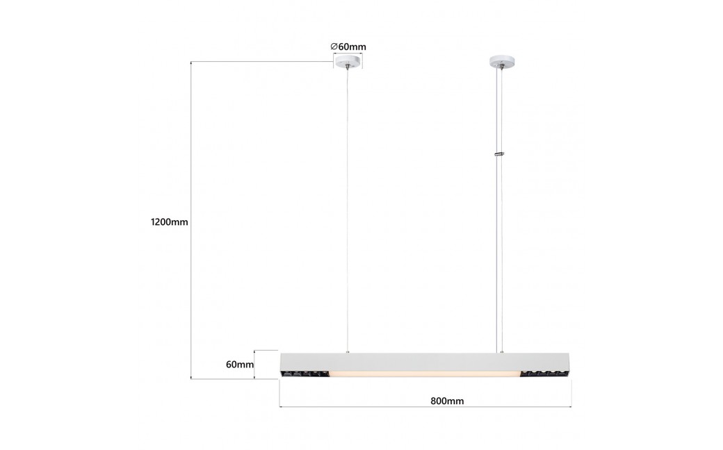 Light Prestige Cali lampa wisząca M biała Smart LP-1301/1P M WH Smart