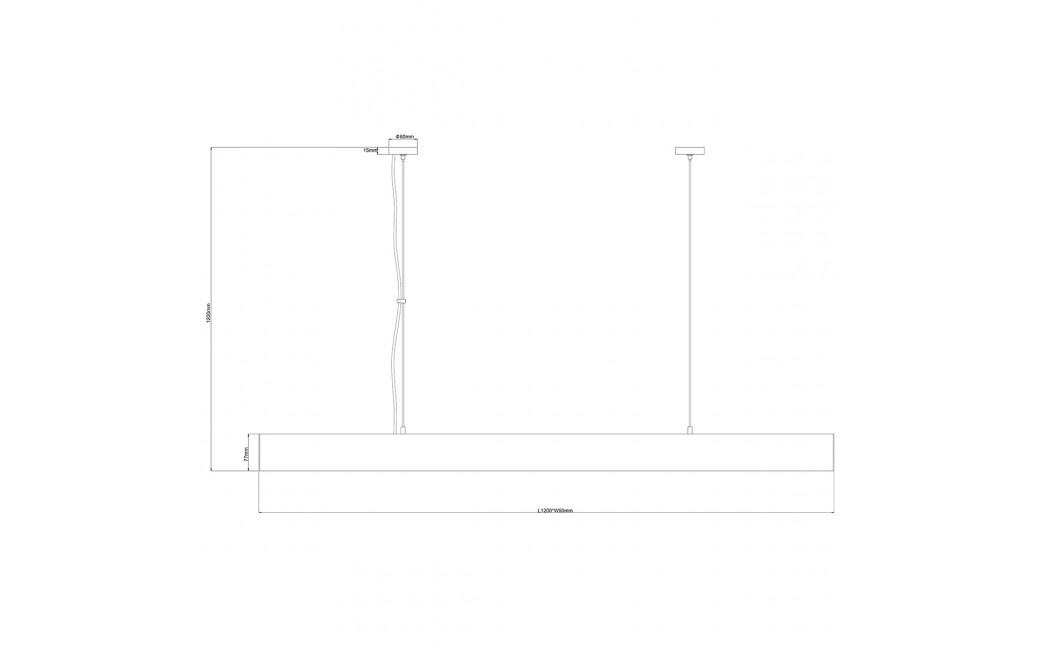 Light Prestige Luci lampa wisząca L biała Smart LP-1401/1P L WH Smart