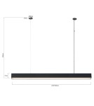 Pendant lamps over desk - Light Prestige Luci pendant lamp L black Smart LP-1401/1P L BK Smart - product 7